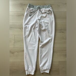 Figs High waist Zamora jogger scrubs - White - Medium/Tall